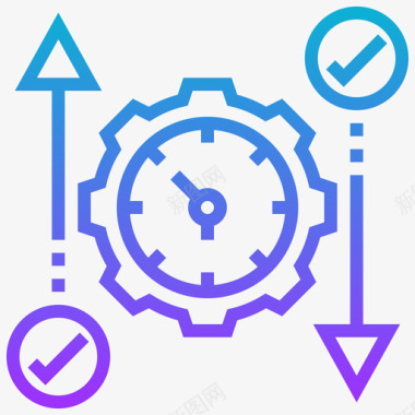 水墨数字8免扣敏捷数字经济8梯度图标