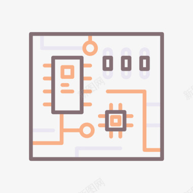 线路颜色线路板diy9线性颜色图标