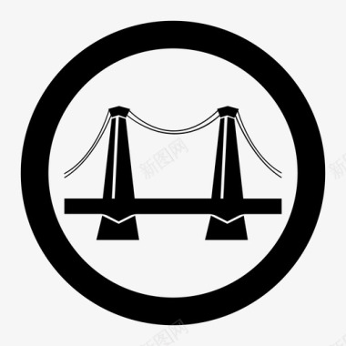 桥梁桥梁说明符号图标