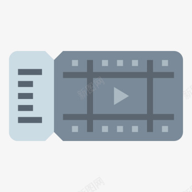 电影票矢量电影票电影20平装图标