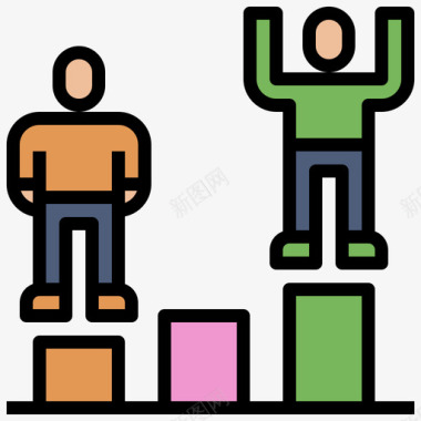 讲台讲台在线货币服务8线性颜色图标