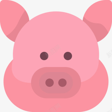 财神猪猪养殖89扁平图标