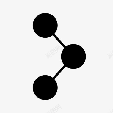 活性分子分子键链图标