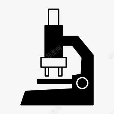 显微镜显微镜分析实验室图标