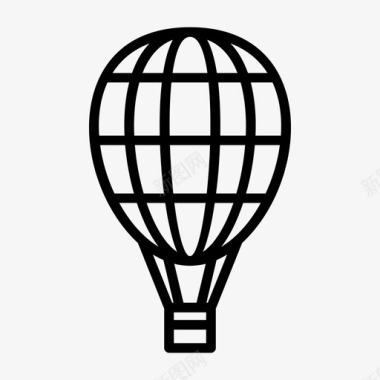 热气球热气球飞行天空图标