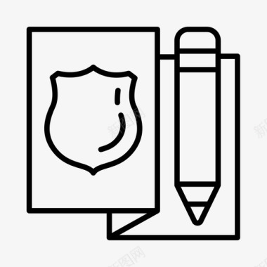 执法人员警察声明警察执法人员图标