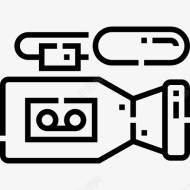 乔安录像机录像机videoblogger1线性图标