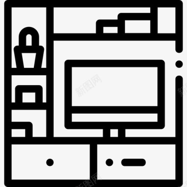 桌几图片素材电视桌家装67直线型图标