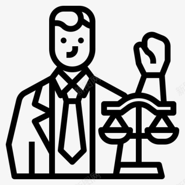 律师律师职业17大纲图标