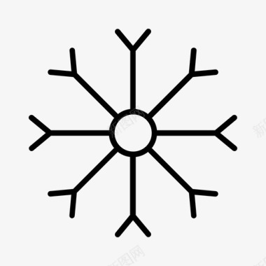 下雪天气寒冷冰冻图标