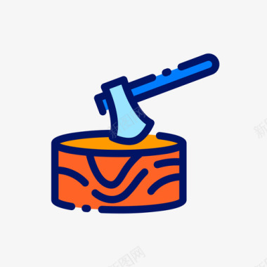 樵夫樵夫批量生产33线性颜色图标