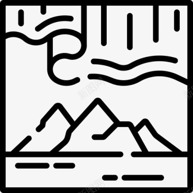 极光素材北极光35图标