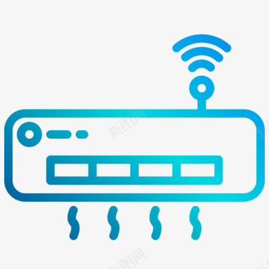 大金空调标识空调智能家居3线性梯度图标
