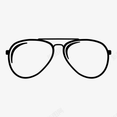飞行员眼镜眼镜墨镜图标