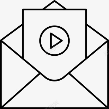 金融视频视频收件箱邮件图标