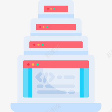 浏览器响应式设计58扁平图标