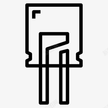 LED等Led电子元件1线性图标