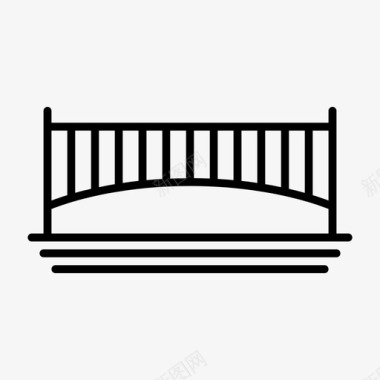 桥梁素材桥梁建筑栈桥图标
