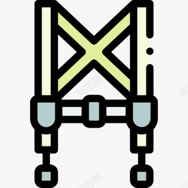 安全带详情页安全带工作安全6线性颜色图标