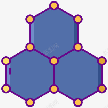 分子分子实验室58线性颜色图标