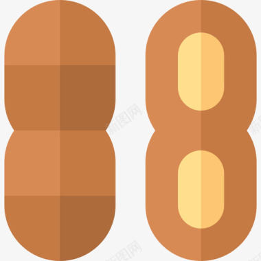 花生植物油花生过敏42平淡图标
