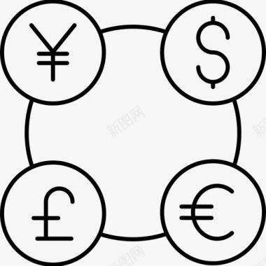 外汇货币外汇金融图标