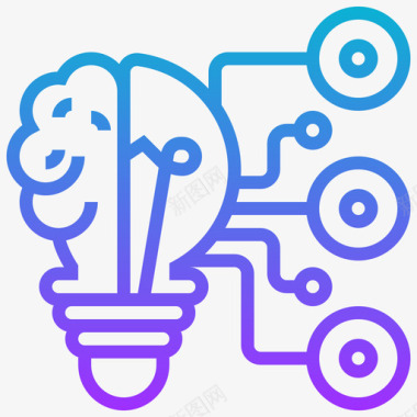 水墨数字8免扣创新数字经济8梯度图标