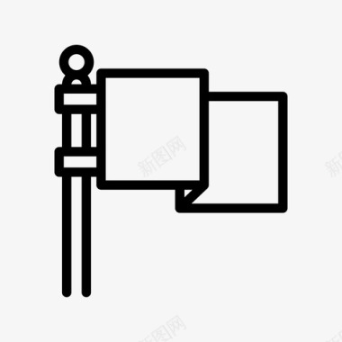 双12旗子旗子游戏96直线图标
