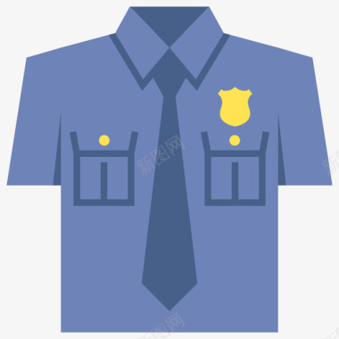 制服警服48号警服平底鞋图标