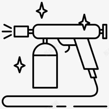 油漆滚轴气刷颜色油漆图标
