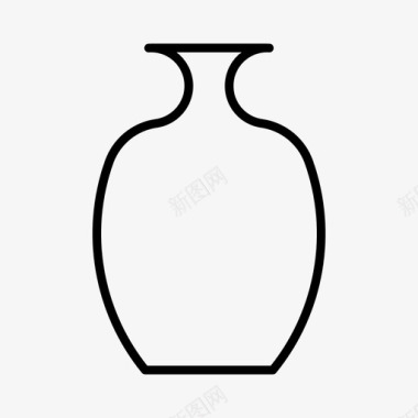 花瓶陶瓷罐子图标