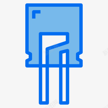 Led电子元件4蓝色图标