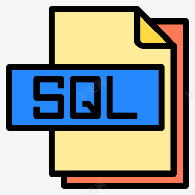 SQLSql文件文件格式4线性颜色图标