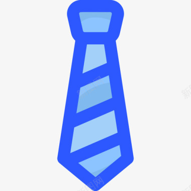 领带商务478蓝色图标