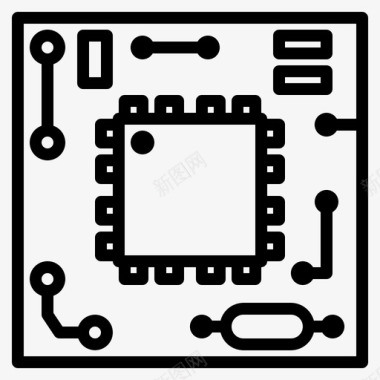 元件设计可编程电子元件1线性图标
