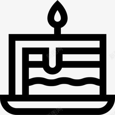 庆祝生日生日蛋糕生日130直系图标