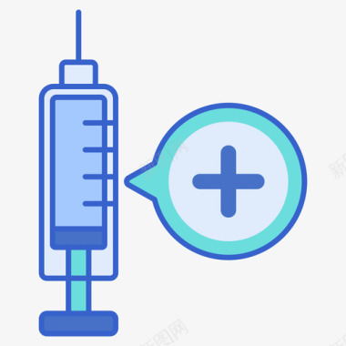 水痘疫苗疫苗疫苗和疫苗接种2线性颜色图标