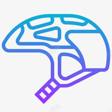 自行车头盔自行车元素1渐变图标