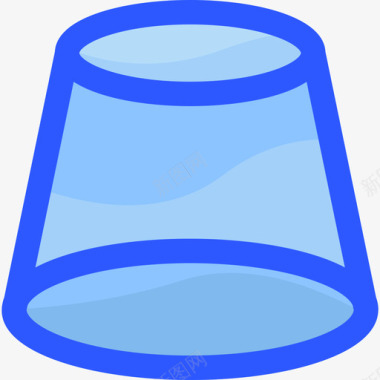 圆柱体数学13蓝色图标