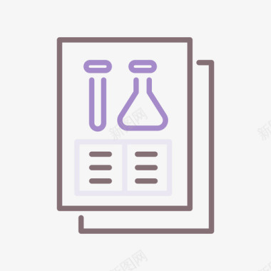 私家科学报告私家侦探线性颜色图标