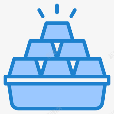金色12号银行蓝色图标