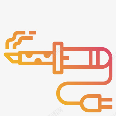 电子元件烙铁电子元件2梯度图标