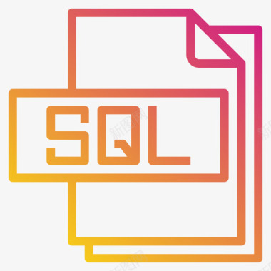 SQLSql文件文件格式3渐变图标