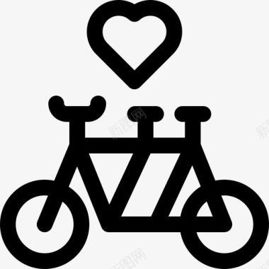 自行车婚礼283直线型图标