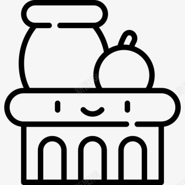 静物艺术家工作室30线性图标