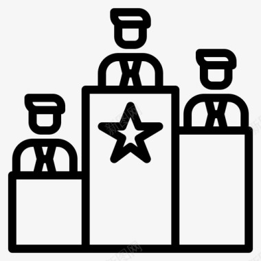 排名素材排名商务会议图标