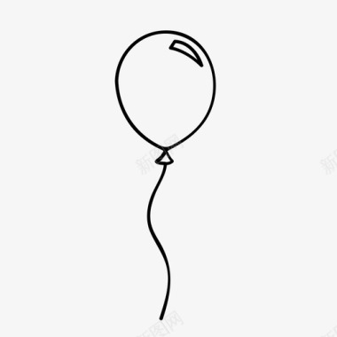 小气球气球嘉年华乐趣图标