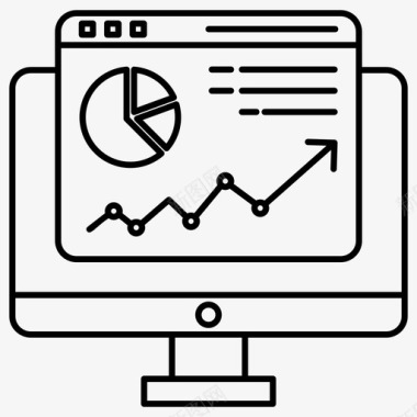 网络分析数据分析数据信息图图标