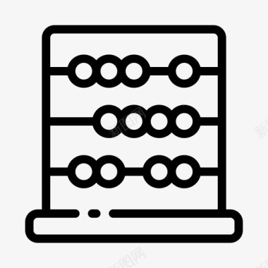 课堂学生算盘教育数学图标