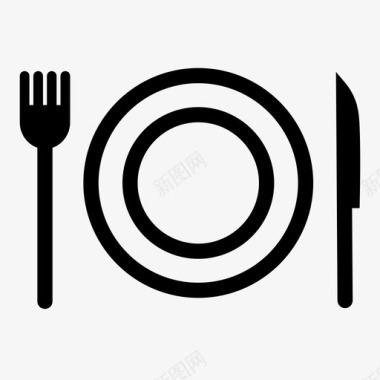 中餐餐具盘子餐具食物图标